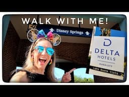 WALKING TO DISNEY SPRINGS FROM THE DELTA HOTELS ORLANDO LAKE BUENA VISTA