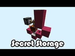 Simple Secret Storage! Minecraft (Xbox TU19 - 1.8)