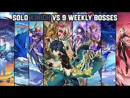 Solo C0 Kinich vs 9 Weekly Bosses Without Food Buff | Genshin Impact