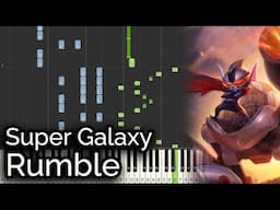 Super Galaxy Rumble - League of Legends (Synthesia Piano Tutorial)