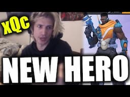 xQc checks out the NEW OVERWATCH SUPPORT HERO: Baptiste