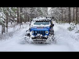 Off-Road Solo in Epic Snow and Winter Camping