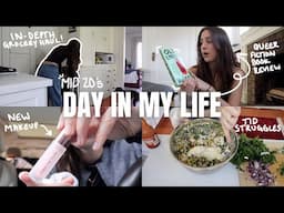 MID 20's DAY IN MY LIFE: T1D struggles, WLW book review, makeup recs & more!