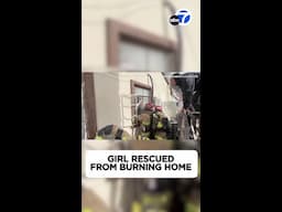 Firefighters rescue young girl from burning home in San Bernardino