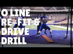 Offensive Line Re-Fit & Drive Drill:  High Intensity, Low Impact Blocking Drill