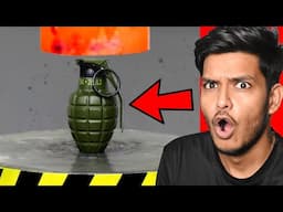 *Crazy Experiment* 1000 Degree HYDRAULIC PRESS VS BOMB 😱😨