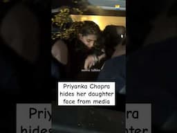 Desi Girl #priyankachopra hides her daughter's face #malti from paps