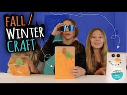 Fall Pumpkin Craft and Snowman Craft for Kids | Winter Craft