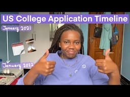 The College Application Timeline| what to do and when to do it// US College App Guide