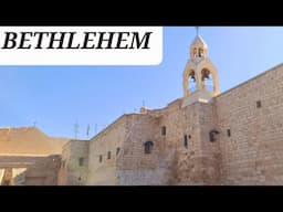 Bethlehem before Christmas. Let's visit Bethlehem from Jerusalem. Businesses closed in Bethlehem