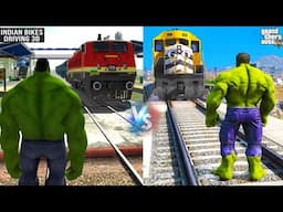 WHICH HULK IS BETTER | INDIAN 🇮🇳 BIKE DRIVING3D VS GTA 5