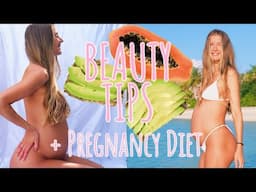 WHAT I EAT IN A DAY PREGNANT + PREGNANCY TREATMENTS | Fitness coach , Holistic Nutritionist, Vegan