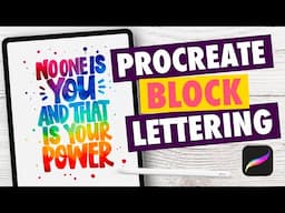 Block Lettering in Procreate made easy! A step by step tutorial ✨