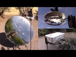 How to Heat "Sand Batteries" using a Parabolic Dish or Fresnel Lens! Free Heat! DIY Air Heating