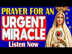 🛑✨ MIRACULOUS PRAYER TO OUR LADY FOR IMMEDIATE HELP WITH URGENT, IMPOSSIBLE PROBLEMS! 🛑