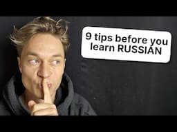 9 things I wish I knew BEFORE I started learning Russian