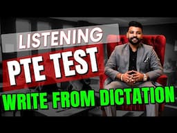 PTE LISTENING II WRITE FROM DICTATION II TEST II 30Minutes II