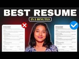 ATS Friendly Resume || Easy Tips to build ATS Friendly Resume in 5 minutes