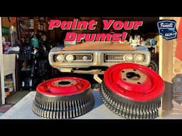 Mopar Brake System Removal and Drums Painted Like Factory | ‘71 Super Bee