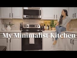 MINIMALIST KITCHEN TOUR |. realistic essential In my kitchen