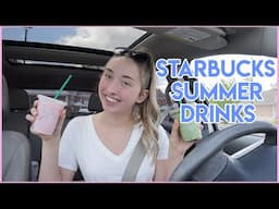 Trying NEW Starbucks Summer Drinks