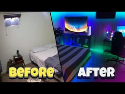 I turned my messy room into my DREAM Gaming setup *Everyone was SHOCKED*