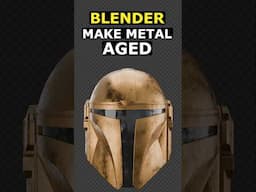 Blender: Make Metal Look Old #3dmodeling #3d #blender #blender3d