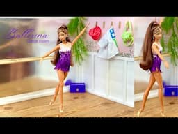 DIY Barbie Doll Ballerina Dance Room!🩰   DIY Doll Crafts!