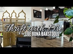 🛍️Thrifting Goodwill for My Home + LUE BONA Jessica Barstools! | Thrift with Me & Haul 2025