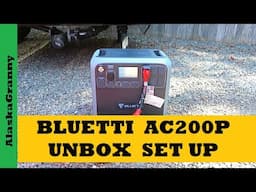 Bluetti AC 200P Portable Power Station Unboxing...First Use Bluetti Power Bank RV Travel Trailer