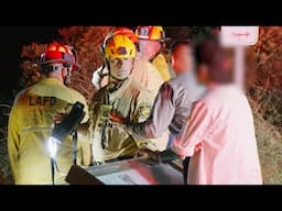 Woman Falls From Scenic Overlook Rescued by LAFD | C20 Clips