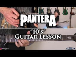 Pantera - 10's Guitar Lesson