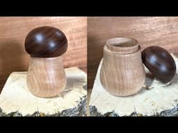 Woodturning a Mushroom Box