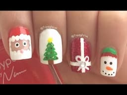 FOUR Christmas Nail Art Designs