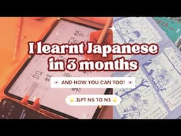 I Taught Myself Japanese in 3 Months 🇯🇵 | N5 to N3 LEVEL 📚💫