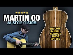 Unique Tonewoods on a Custom "00" Martin (Ziricote & Swiss Spruce)