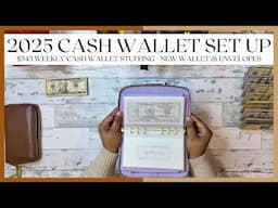 2025 CASH WALLET SET UP | $545 CASH STUFFING | NEW CASH ENVELOPES | JANUARY 2025 | SINGLE MOM