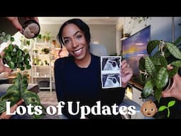 I’m BACK 🥰 My Plants Are Still Growing & So Is My Belly 🌱👶🏽 | Planty Updates 🤍