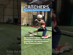 CATCHER DRILLS FOR WARMUPS! But why is the sound off so bad?!?!? #catchers #softball #catchingdrills