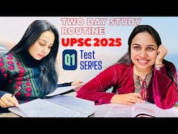 2 Days Study and Revision Routine for UPSC 2025|Test Series for UPSC #upscaspirants #vlog #trending