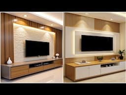 200 Modern TV Unit Designs For Stylish Living Rooms 2025 | TV Wall Decoration Ideas & Wall Cladding