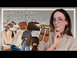 WHATS ON MY WISHLIST FOR 2025 | Puma Speedcats, Onisuka Tigers, Addidas SL72,  Hair Jewellery & more