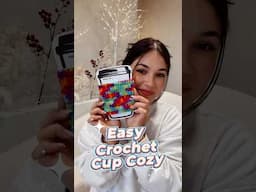 Last Minute Xmas Gifts! 😅 Crochet Cup Cozy SO EASY!