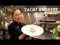 Yacht Lunch Challenge: Impress 12 luxury brokers!?