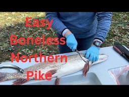 How to Remove Y Bones In a Northern Pike.  Easy Method!