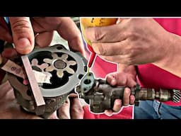 Fixing Diesel Engine Bad Lubrication Pump in 20$ || Lubrication Pump Cleaning and Rebuilding