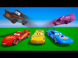 Сhallenge Crazy Cars Lightning McQueen and Friends The King Tow Truck Mater Cruz Ramirez Rich Mixon