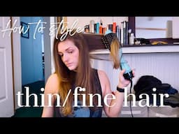 2A THIN/FINE HAIR Blowout | Amazon must-haves | Revlon One Step Giveaway