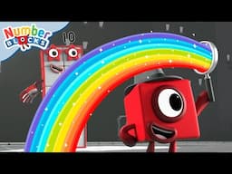 Colourful Maths - RAINBOWS and ADDITION! 🌈 | 123 Counting for Kids | @Numberblocks