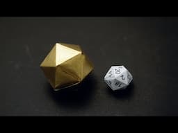 SINGLE SHEET ORIGAMI ICOSAHEDRON | D20 DICE | CHRISTMAS BALL (Jo Nakashima & Shuzo Fujimoto)